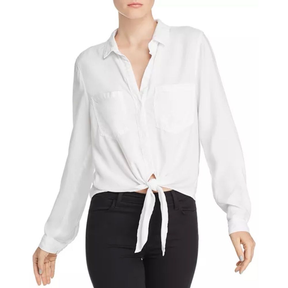 ▪️|EUC| BELLA DAHL Tie-Hem Button-Down Shirt